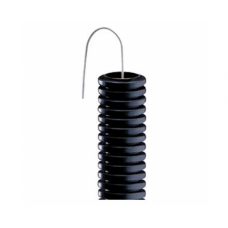 electrice braila - tub copex, flexibil ignifug, cu fir de tragere, 16 mm, gewiss, negru - gewiss - dx15116r